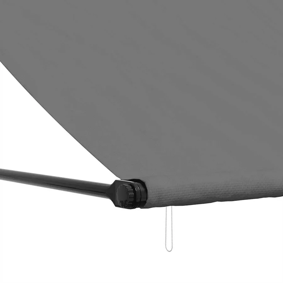 Auvent rétractable anthracite 250x150 m tissu et acier - 7