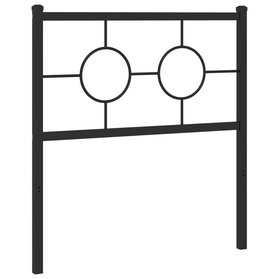Tête de lit de remplacement métal noir 80 cm - 4