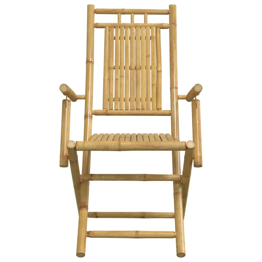 Ensemble à manger de jardin 5 pcs bambou - 7