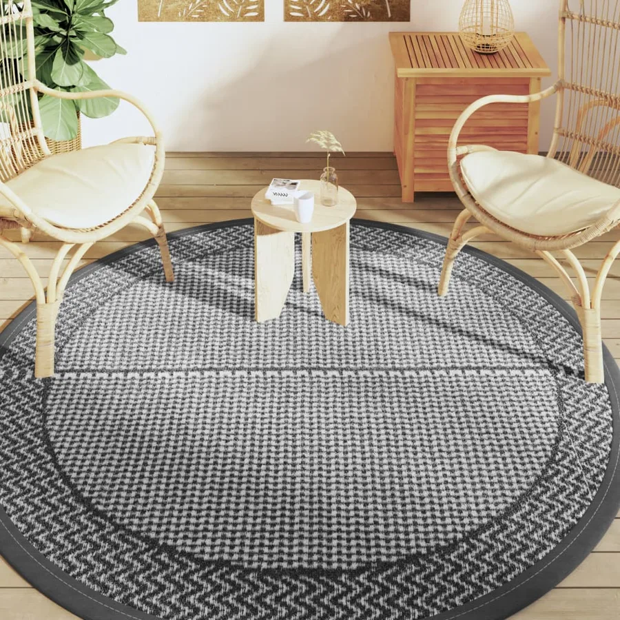 Tapis d'extérieur ARAKIL gris Ø200 cm PP - 3