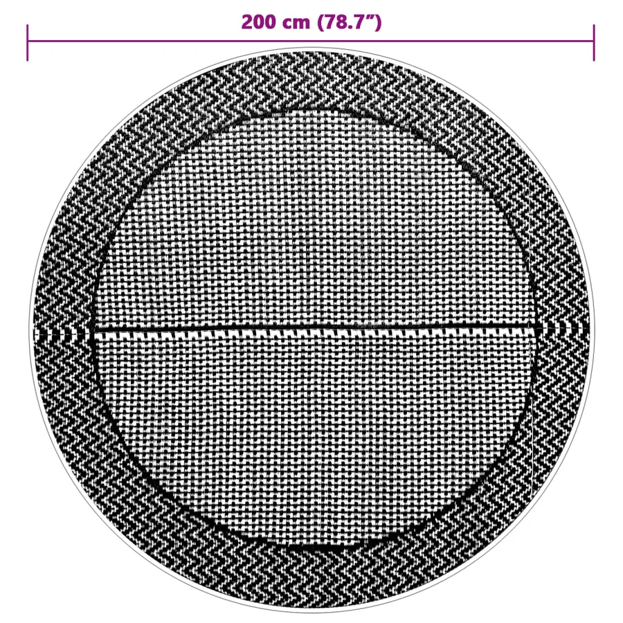 Tapis d'extérieur ARAKIL gris Ø200 cm PP - 6