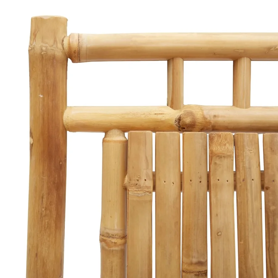Chaises pliables de jardin lot de 6 53x66x99 cm bambou - 9