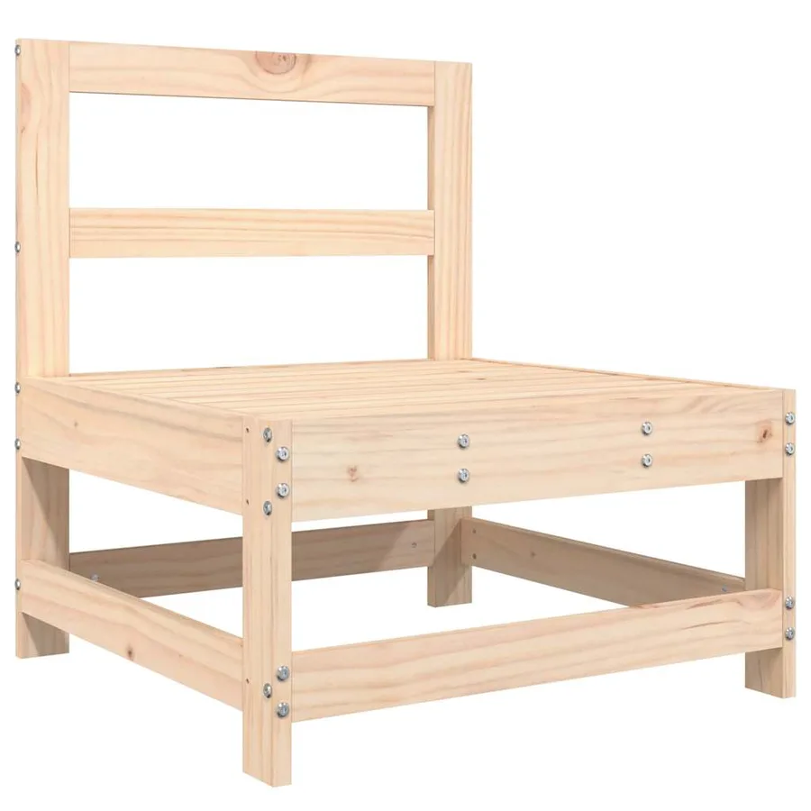 Salon de jardin 9 pcs bois de pin massif - 6