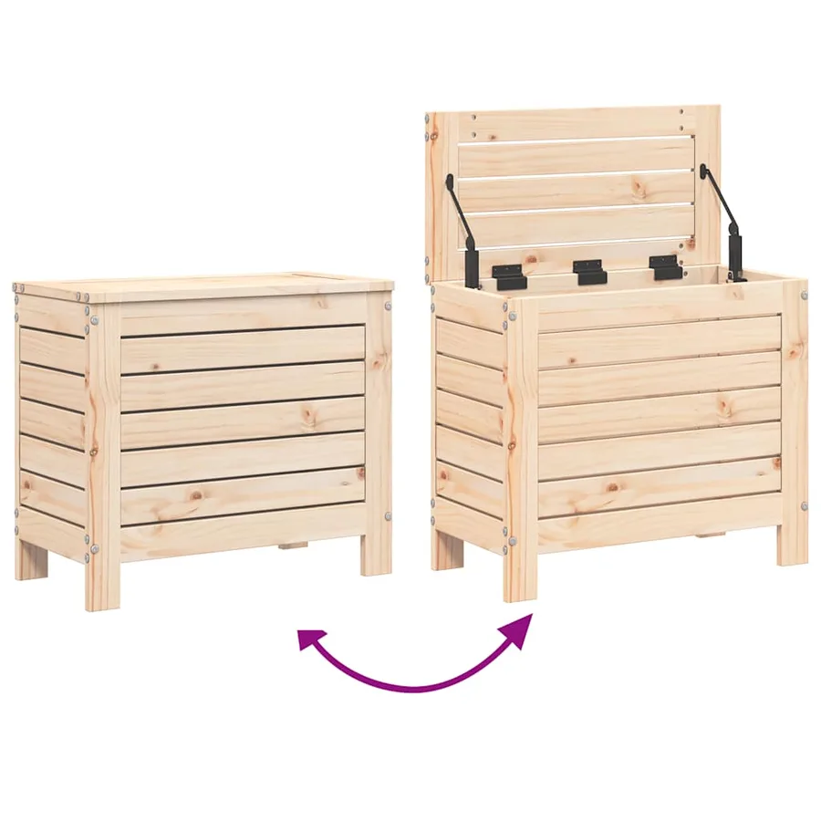 Salon de jardin 10 pcs bois de pin massif - 12
