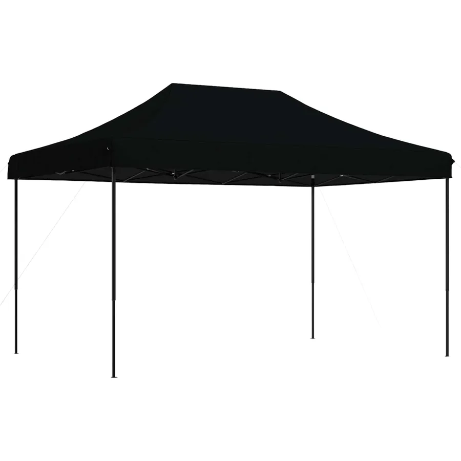 Tente de réception pliable escamotable noir 440x292x315 cm - 2