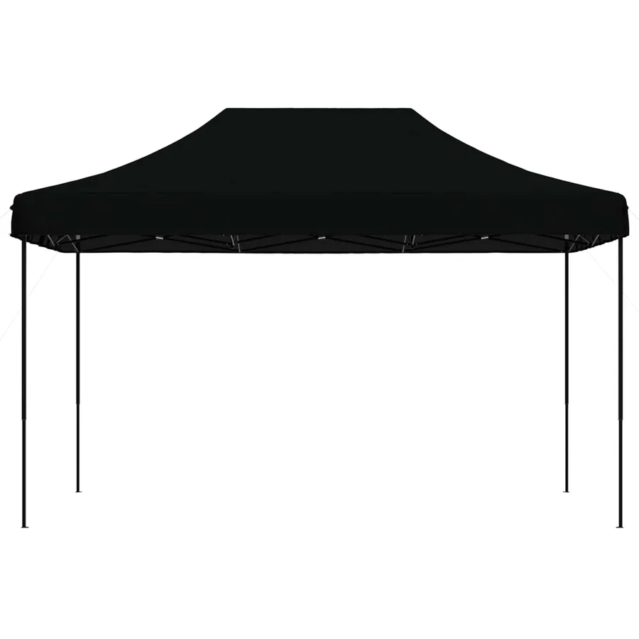Tente de réception pliable escamotable noir 440x292x315 cm - 3