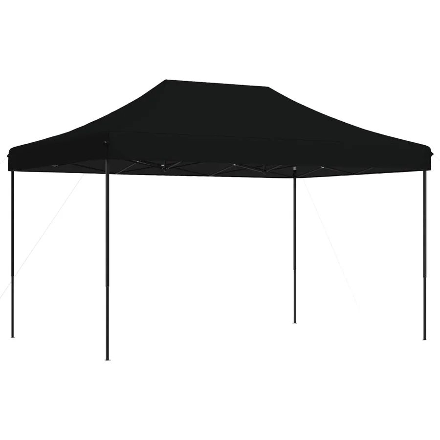 Tente de réception pliable escamotable noir 440x292x315 cm - 5