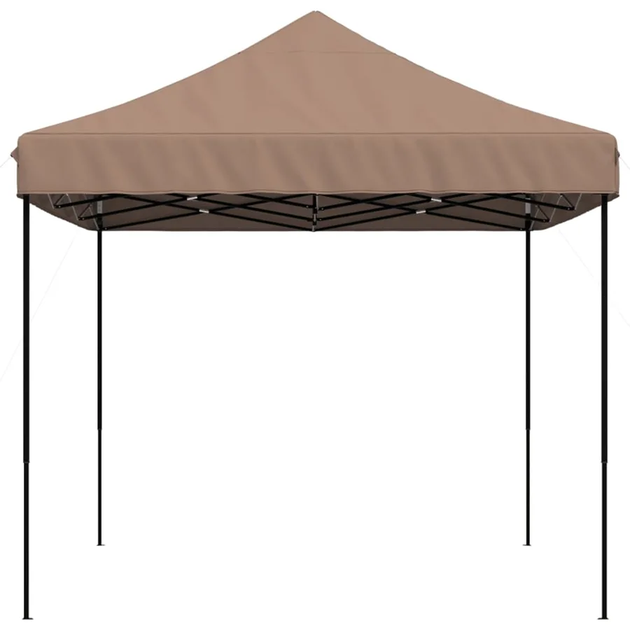 Tente de réception pliable escamotable marron 440x292x315 cm - 5