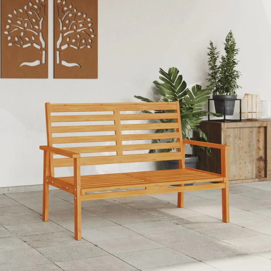 Canapé de jardin 120 cm bois d'acacia massif - 3