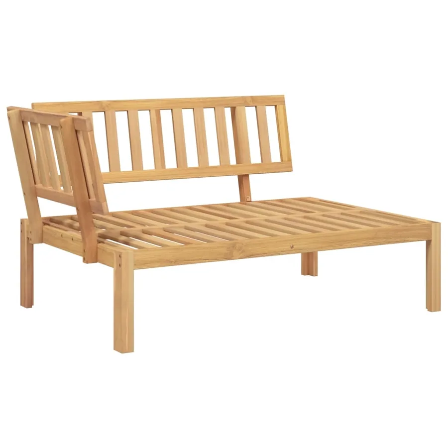 Canapés d'angle palette de jardin 2 pcs bois massif d'acacia - 3
