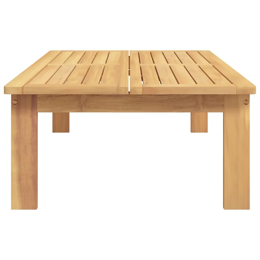 Table de jardin 100x60x30 cm bois d'acacia solide - 5