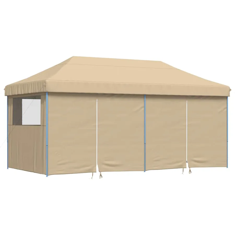 Tente de réception pliable escamotable avec 4 parois latérales - 2