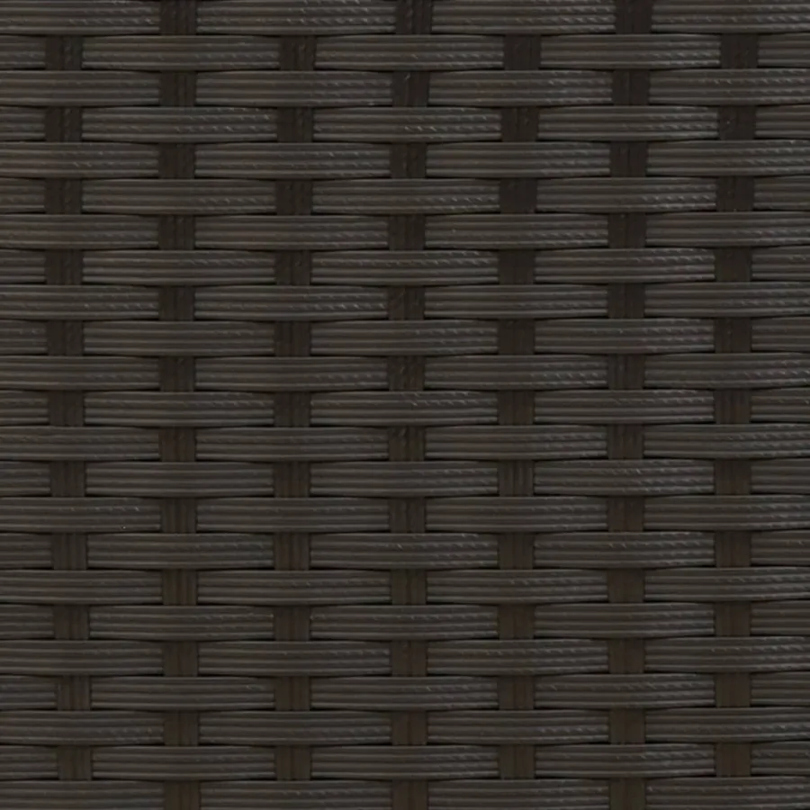 Chaises longues modulaires 2 pièces avec table en résine tressée noire - 11