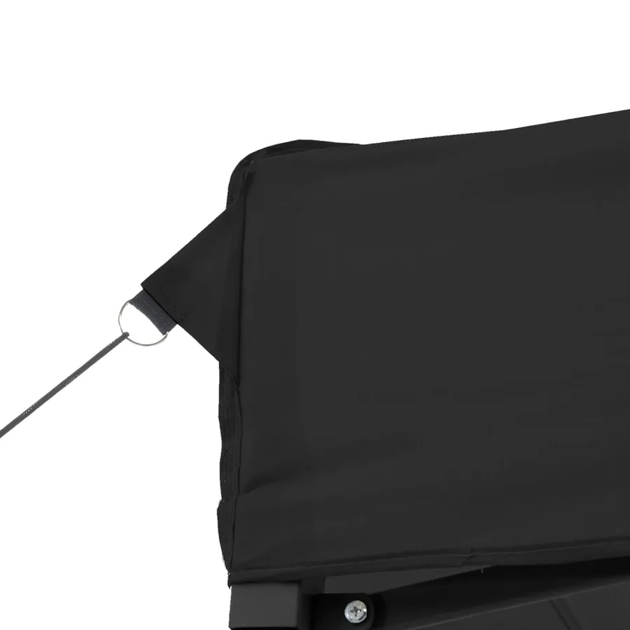 Tente de réception pliable escamotable 4 parois latérales noir - 6