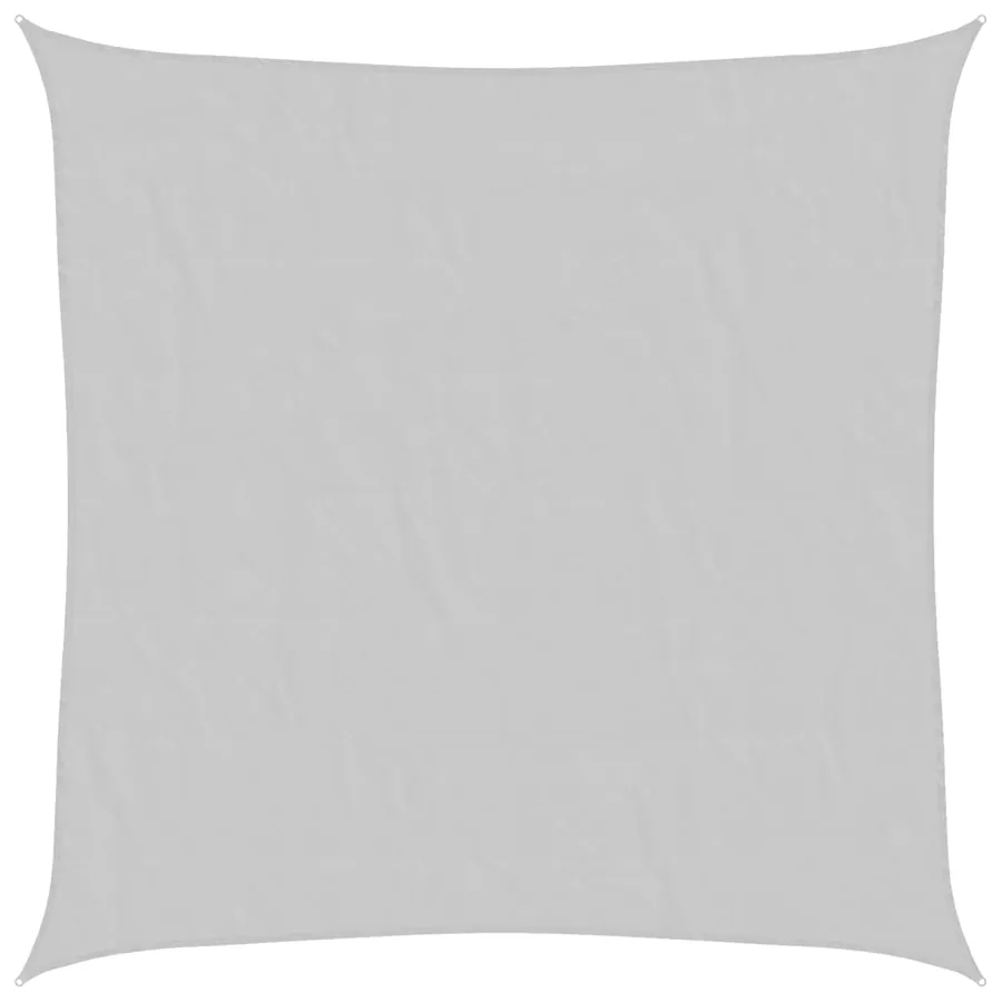 Voile d'ombrage gris clair 7x7 m 100% polyester oxford - 2