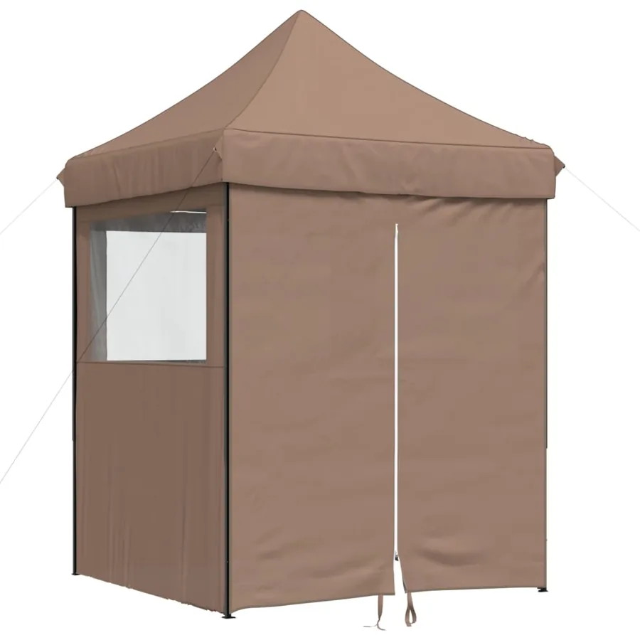 Tente de réception pliable escamotable avec 4 parois latérales - 2