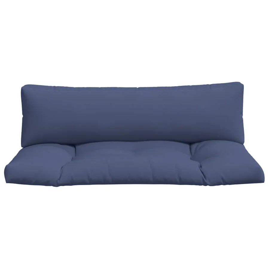 Coussins de palette lot de 2 bleu marine tissu oxford - 4