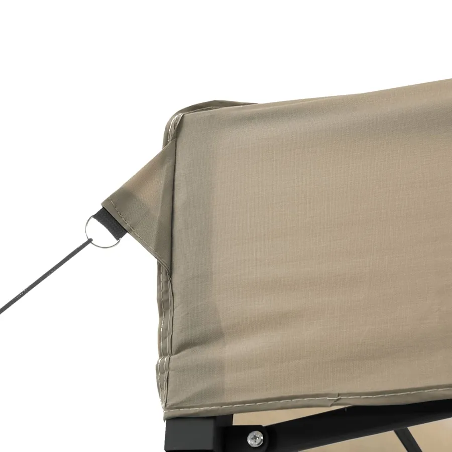 Tente de réception pliable escamotable 4 parois latérales taupe - 8