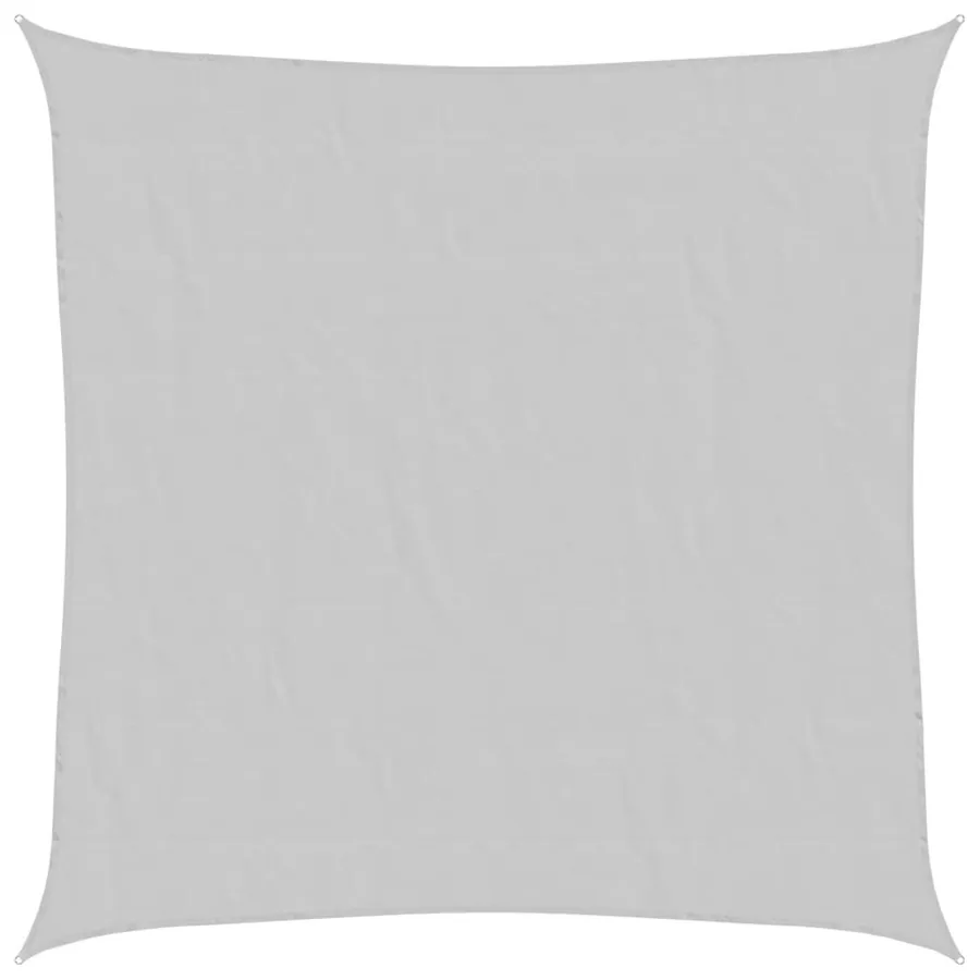 Voile d'ombrage gris clair 5x5 m 100% polyester oxford - 2