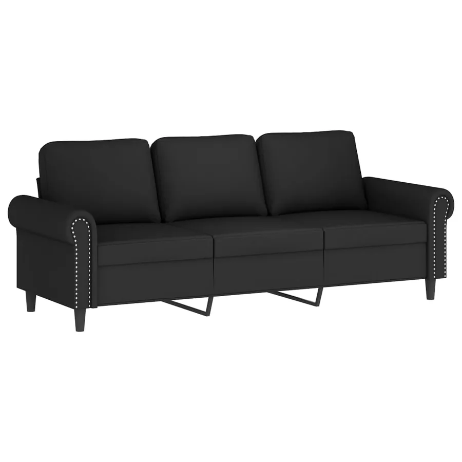 Ensemble de canapés 4 pcs avec coussins noir velours - 5