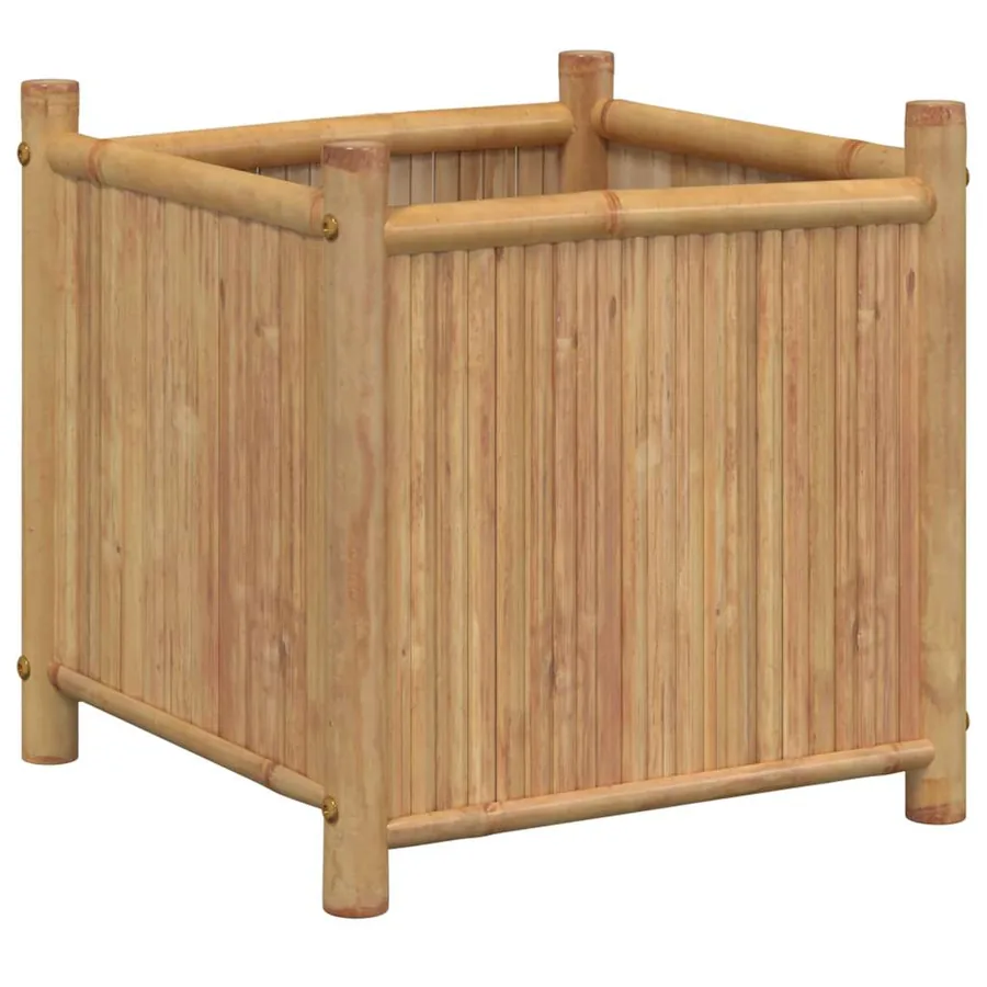 Jardinière 50x50x50 cm bambou - 2