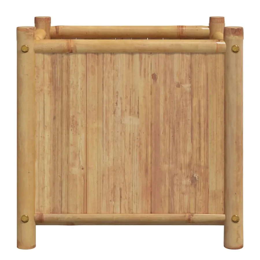 Jardinière 50x50x50 cm bambou - 5