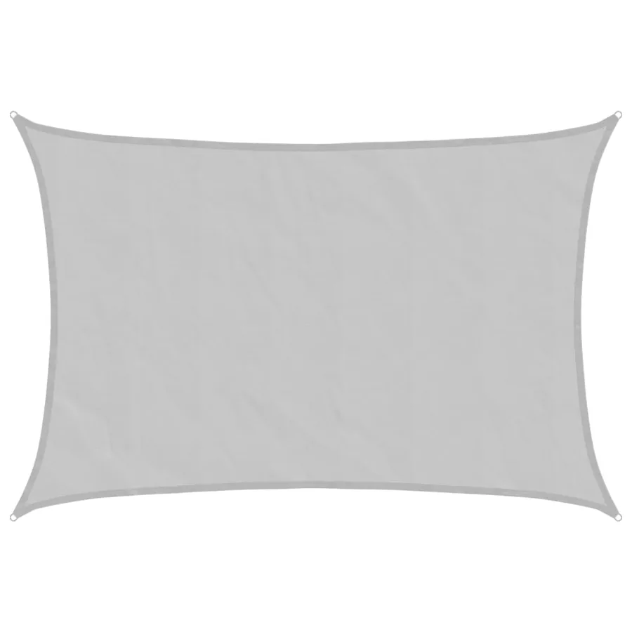 Voile d'ombrage gris clair 4x2,5 m 100% polyester oxford - 2