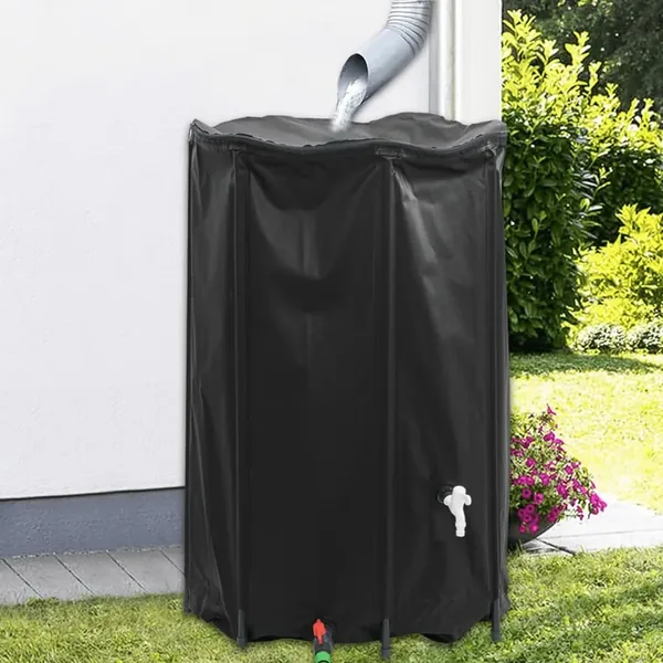 Réservoir d'eau avec robinet pliable 1000 L PVC