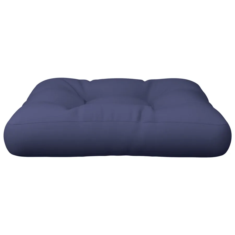 Coussin de palette bleu marine 50x50x12 cm tissu - 4