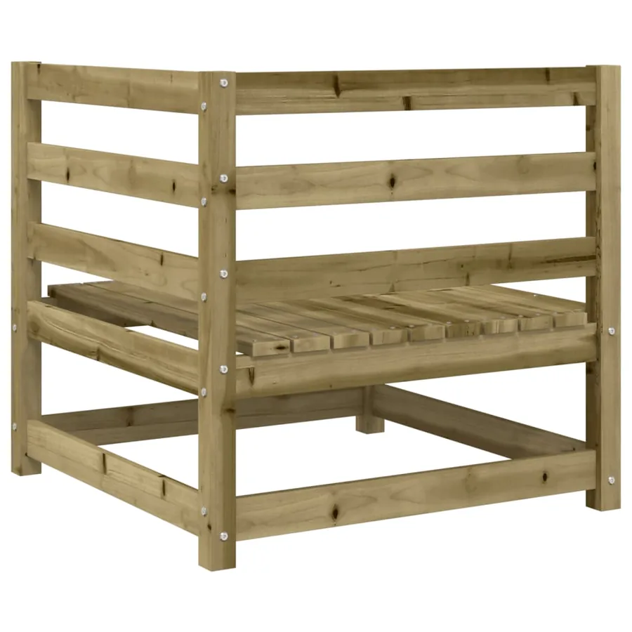 Salon de jardin 7 pcs bois de pin imprégné - 6