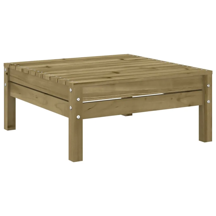 Salon de jardin 7 pcs avec coussins bois de pin imprégné - 9