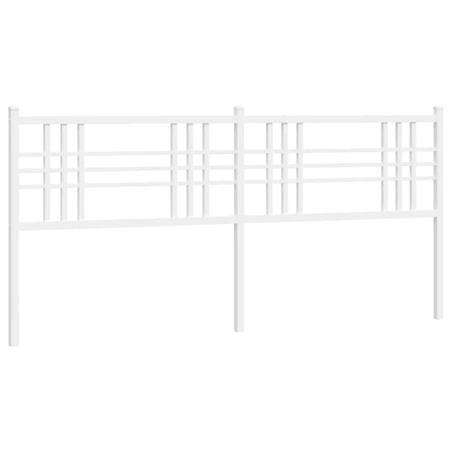 Tête de lit de remplacement métal blanc 193 cm - 2
