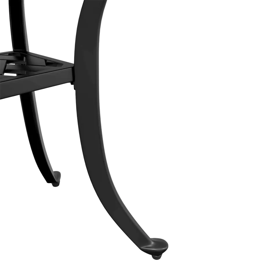 Table de jardin noir 53x53x53 cm aluminium coulé - 10