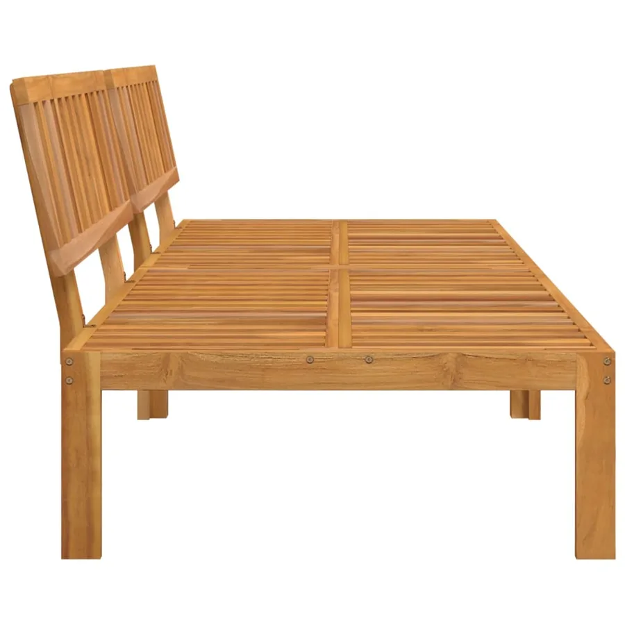 Canapés centraux palette de jardin 2 pcs bois massif d'acacia - 4