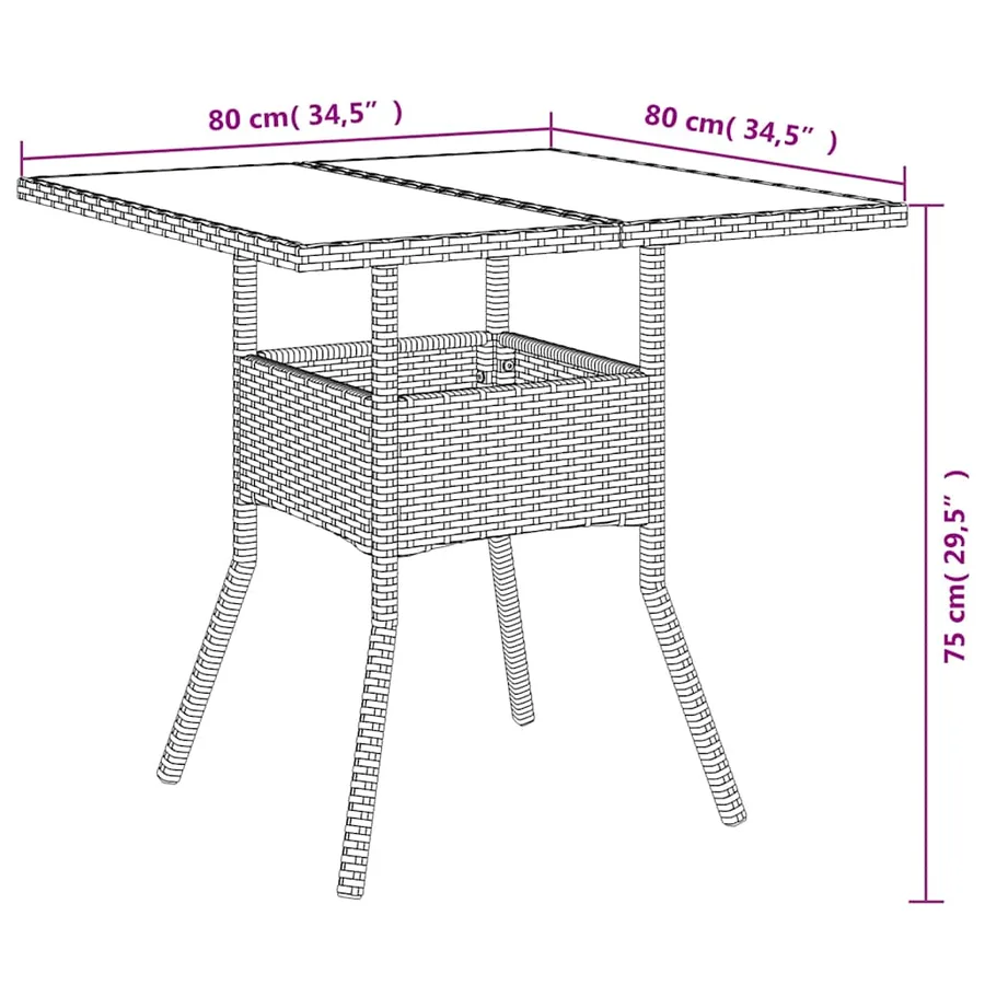 Ensemble à manger de jardin et coussins 5 pcs noir rotin acacia - 9