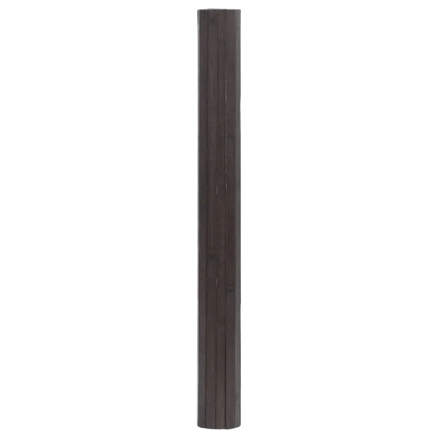 Tapis rectangulaire marron foncé 60x500 cm bambou - 3