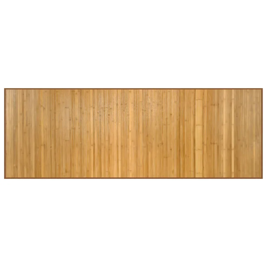 Tapis rectangulaire naturel 70x200 cm bambou - 2