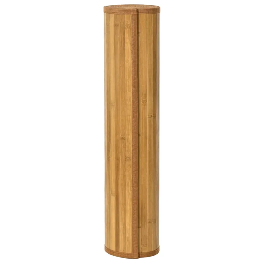 Tapis rectangulaire naturel 70x200 cm bambou - 3