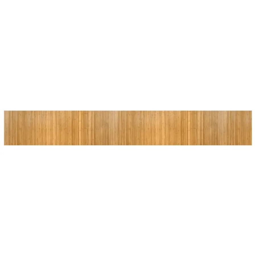 Tapis rectangulaire naturel 70x500 cm bambou - 2