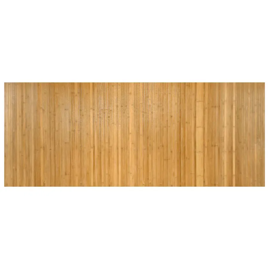 Tapis rectangulaire naturel 80x200 cm bambou - 2