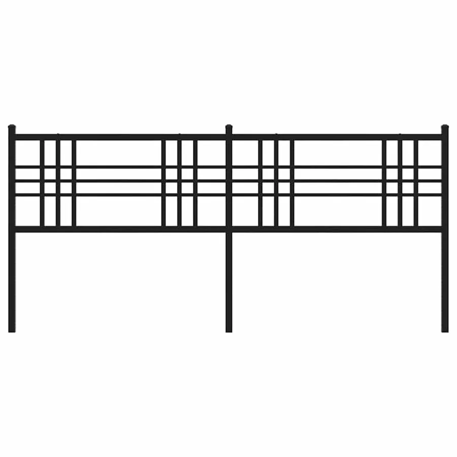 Tête de lit de remplacement métal noir 193 cm - 4