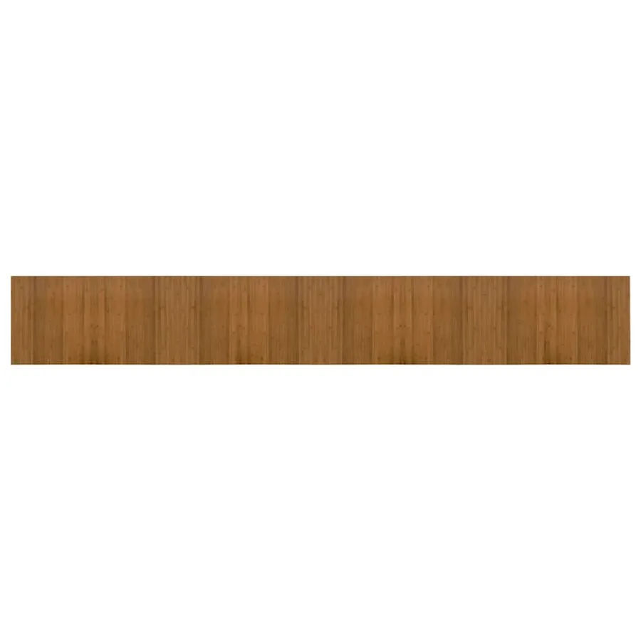 Tapis rectangulaire marron 60x400 cm bambou - 2