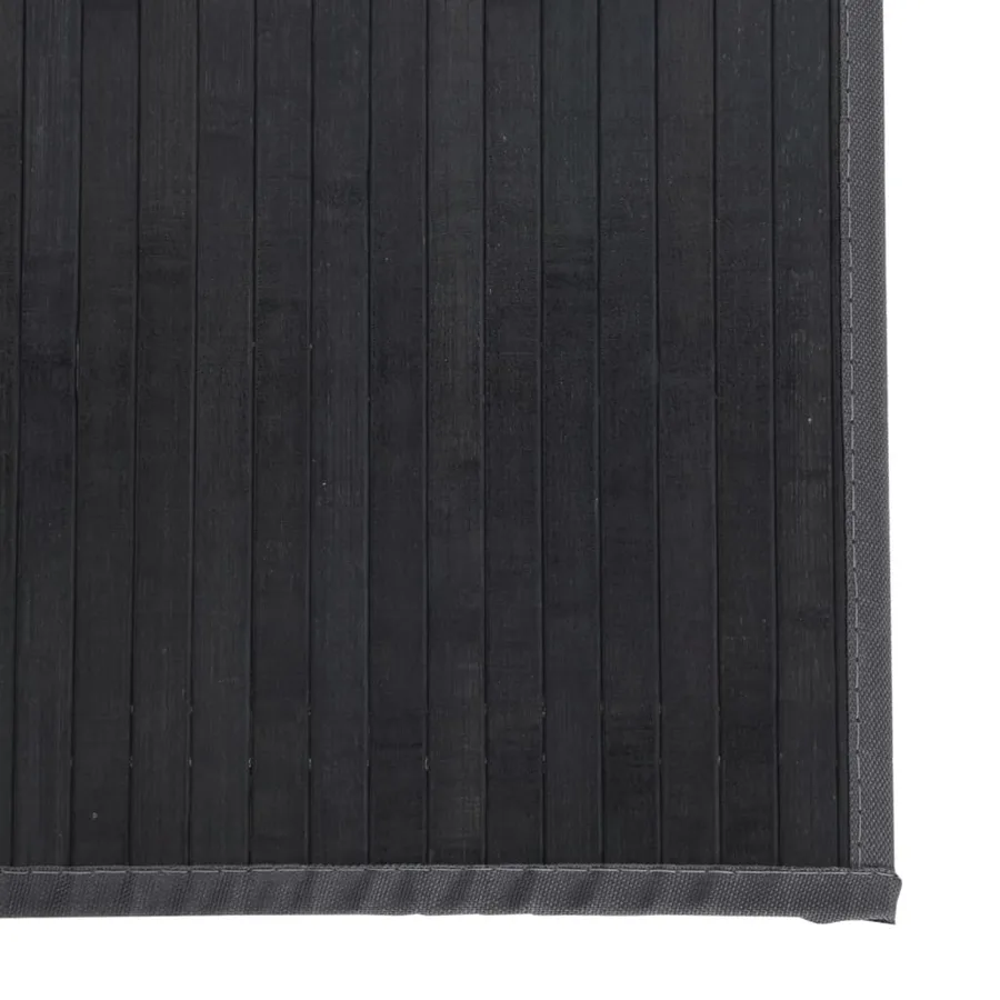 Tapis rectangulaire gris 70x500 cm bambou - 6