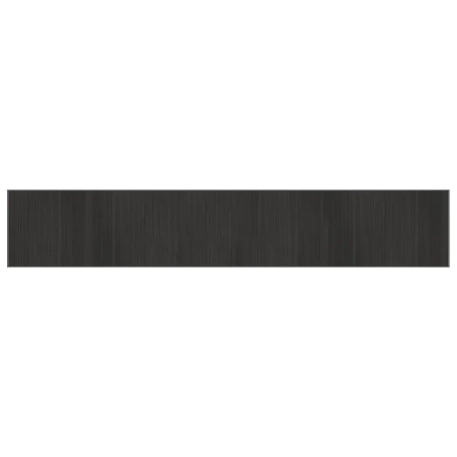 Tapis rectangulaire gris 70x400 cm bambou - 2