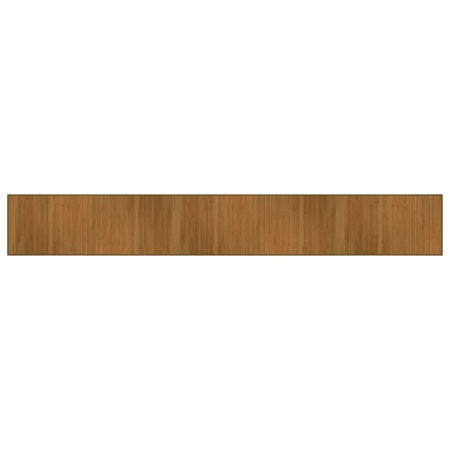 Tapis rectangulaire marron 70x500 cm bambou - 2