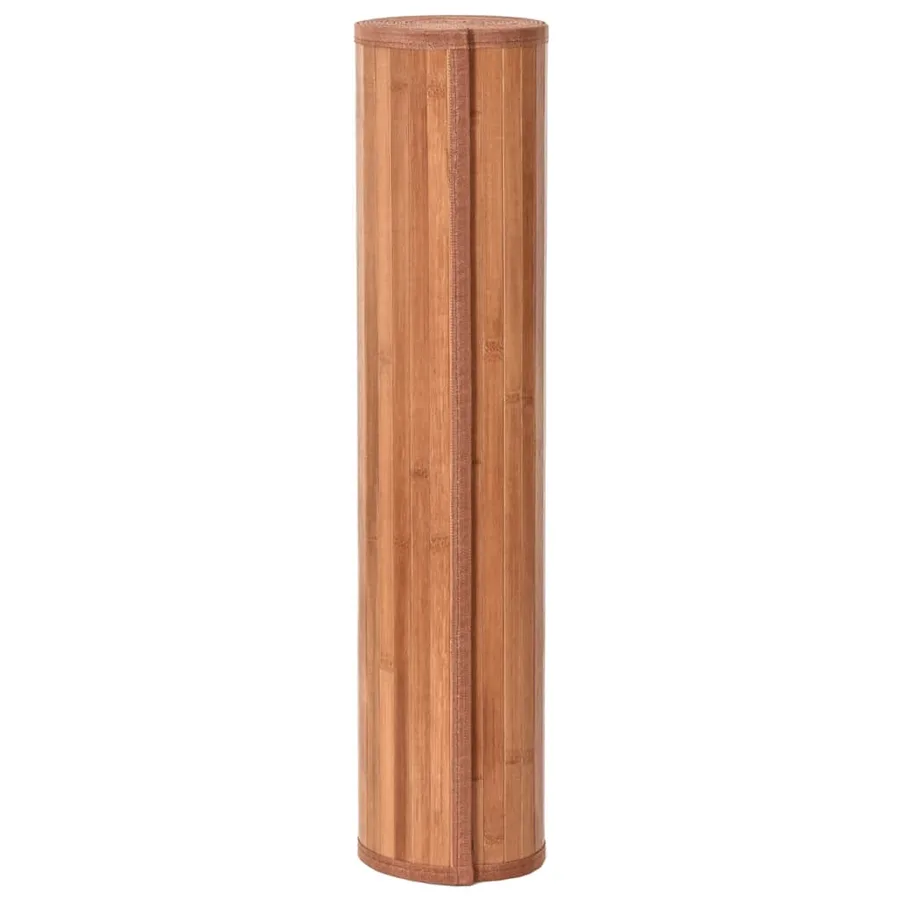 Tapis rectangulaire marron 70x500 cm bambou - 3