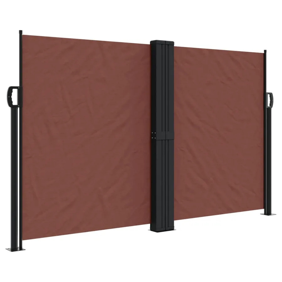 Auvent latéral rétractable marron 140x1200 cm - 2