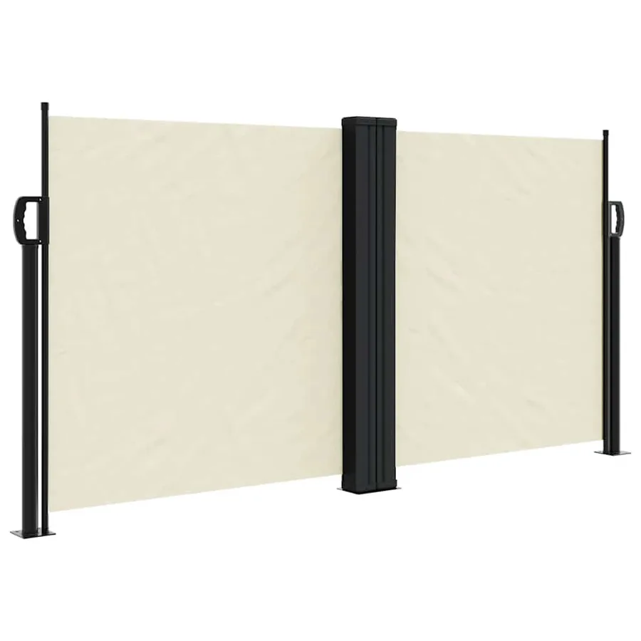 Auvent latéral rétractable crème 120x1200 cm - 2