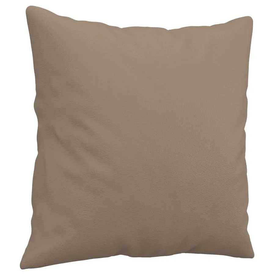 Ensemble de canapés 2 pcs avec coussins cappuccino similicuir - 6