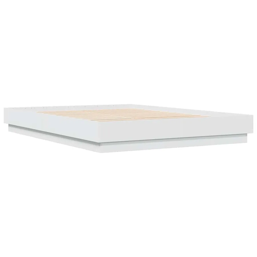 Cadre de lit sans matelas blanc 140x200 cm - 6